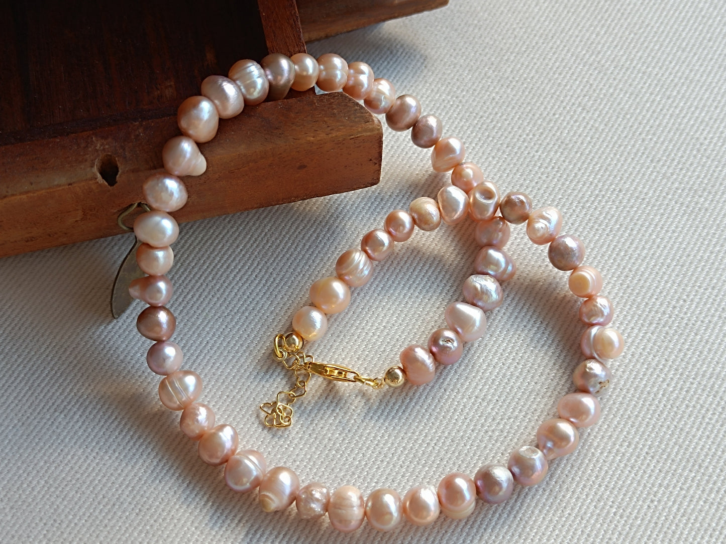 Necklace Gaia Grey Freshwater Baroque Pearl