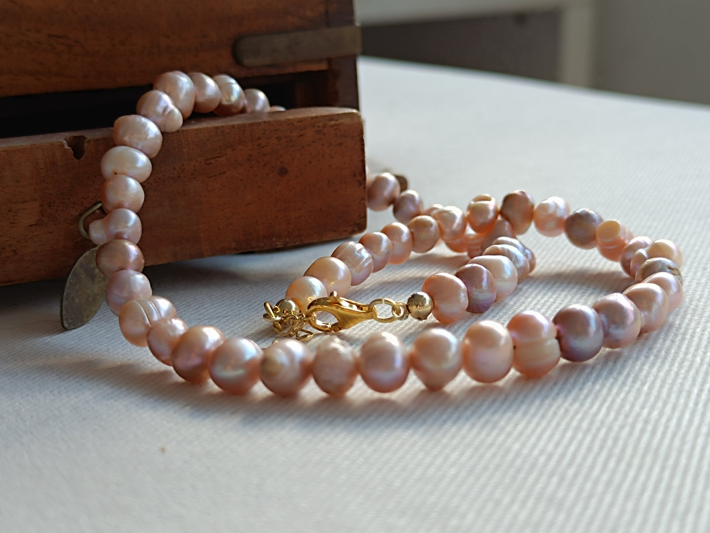 Necklace Gaia Grey Freshwater Baroque Pearl