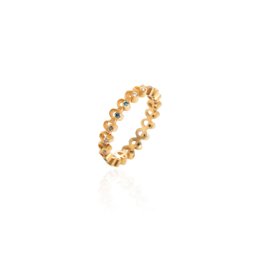 Gold 18k Ring Molyvdos Olovero "Mytilene FINE Collection"