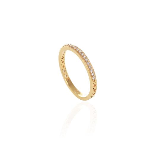 Gold 18k Ring Antissa Thin "Mytilene FINE Collection"