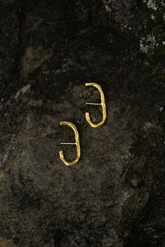 Earrings Orla Suspender - Gold Plated "Kintsugi Collection"