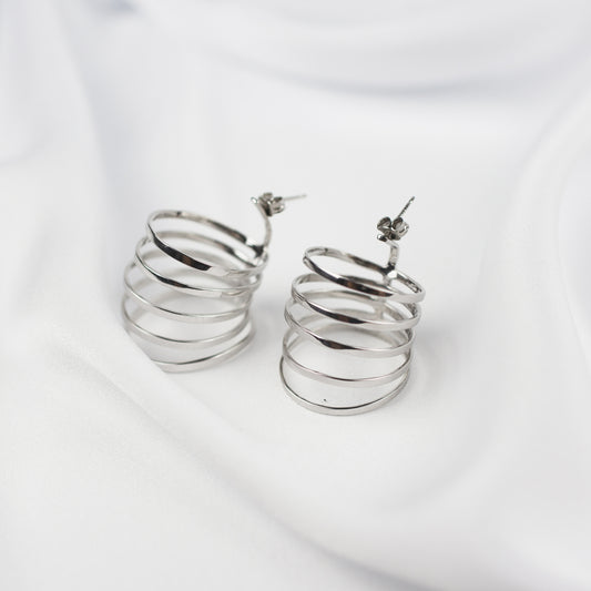 Earrings Eclipse Silver "Full Moon" Collection