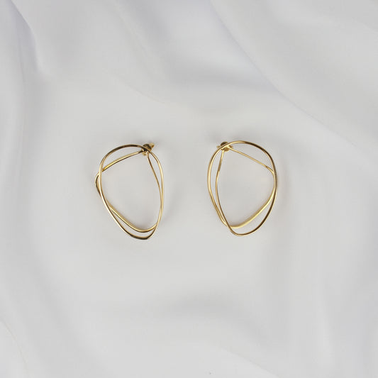 Gold 18k Earrings Earth "Milky Way Collection"