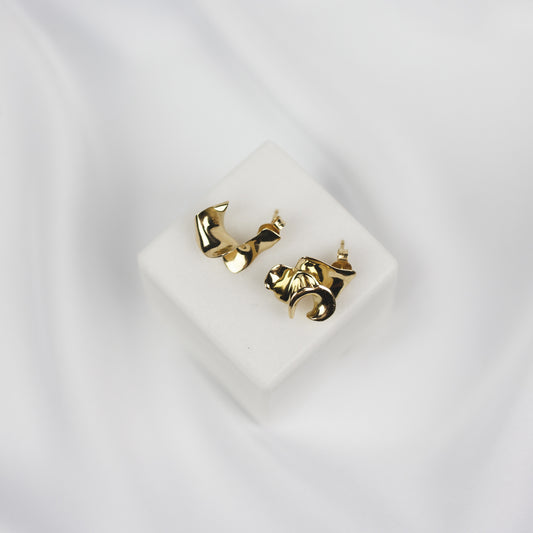 Gold 18k Earrings Flamenco Mini "Shall we dance Collection"