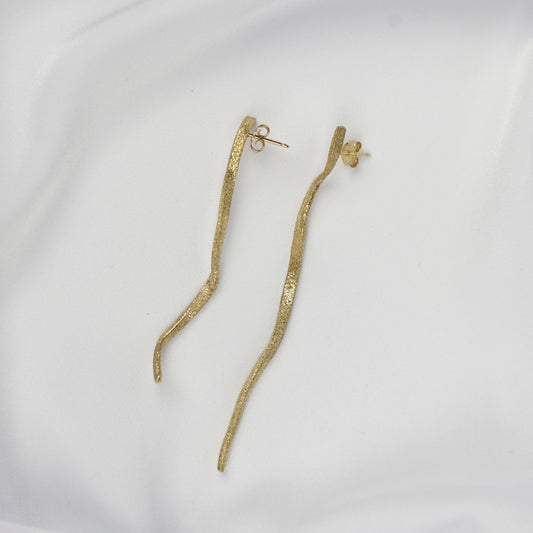 Gold 18k Earrings Light Rainfal "Milky Way Collection"