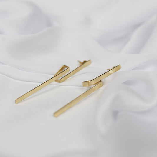 Gold 18k Earrings Lysithea "Milky Way Collection"